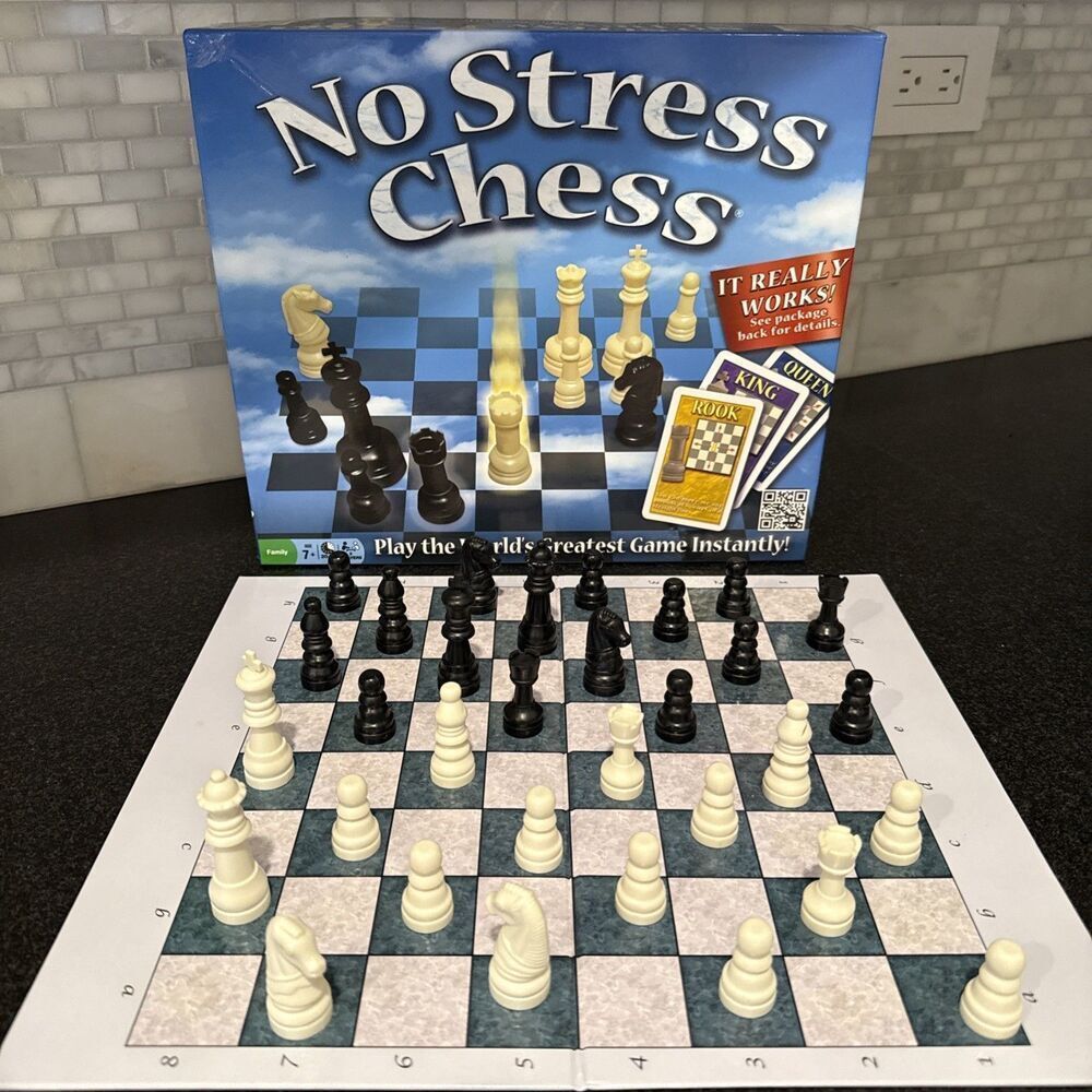No Stress Chess Board Game by Winning Moves – Complete, Excellent Condition